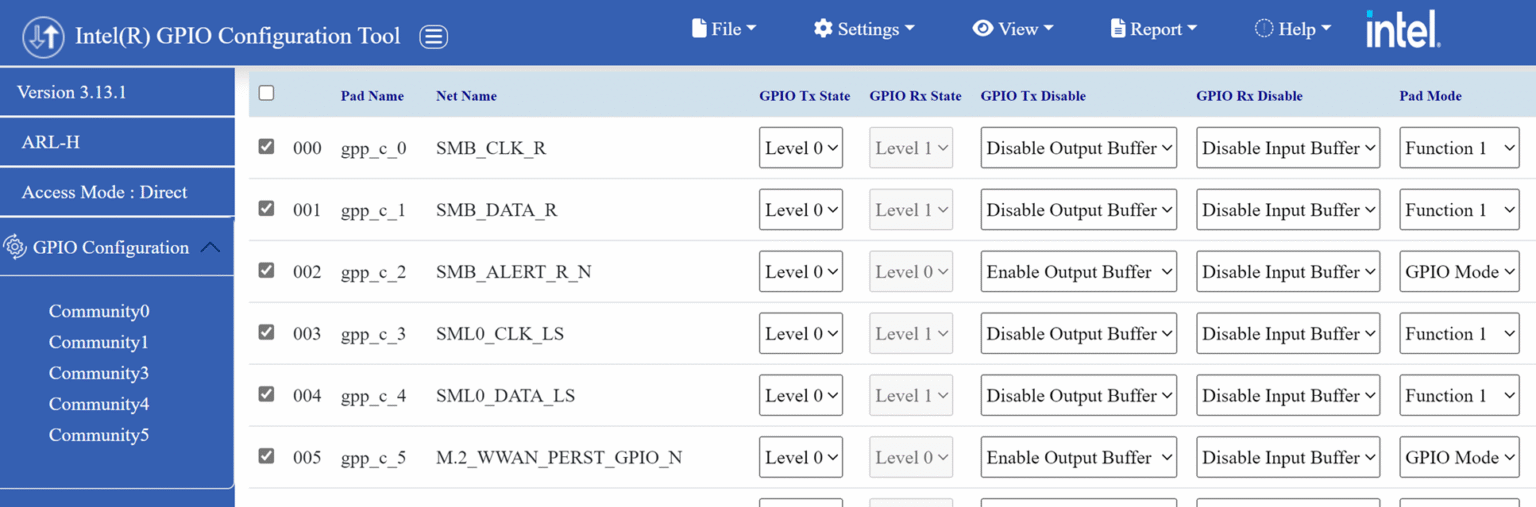 Intel GPIO Configuration tool 使用方法 – WWW.LAB-Z.COM